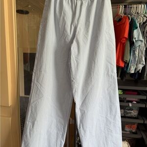 Hollister womens Light Blue Striped Pants